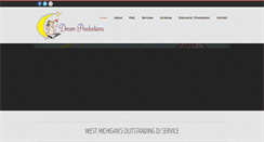 Desktop Screenshot of dreamproductionsdj.com